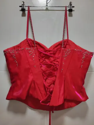 Conjunto Falda y Corsé, talla 44 (XL)