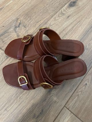 Zapatos destalonados Primark marrones talla 37