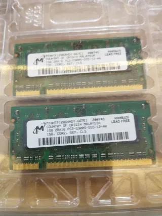 Kit 2x 1GB DDR2 667MHz Micron