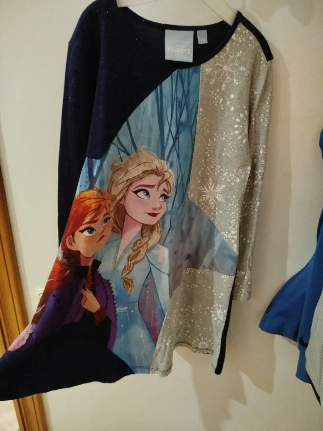 Vestido Frozen Talla 7-8 DESIGUAL