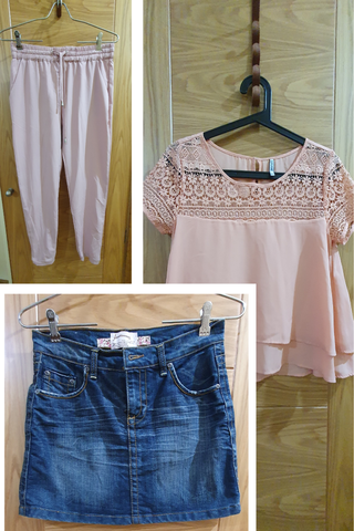 Conjunto Stradivarius: Blusa, Pantalón y Falda