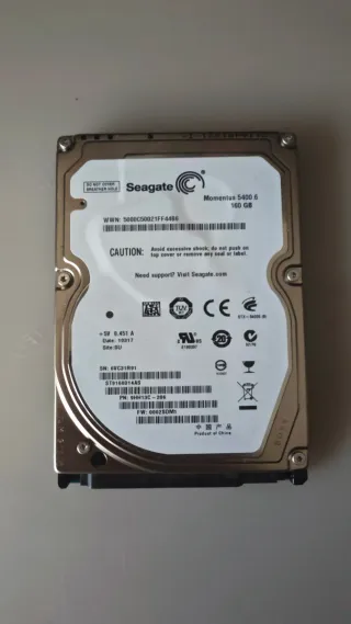 Disco Duro HDD 160GB 2.5" Seagate