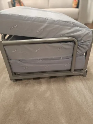 Puff Cama Plegable Beige