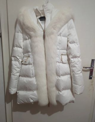 Piumino Flavio Castellani bianco con volpe