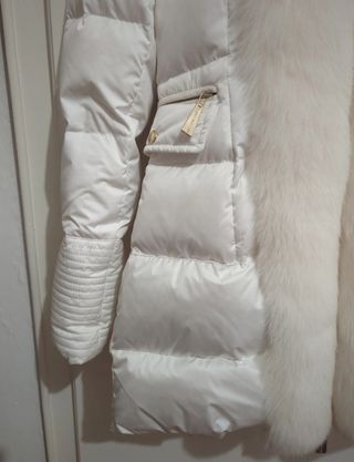 Piumino Flavio Castellani bianco con volpe