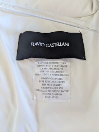 Piumino Flavio Castellani bianco con volpe