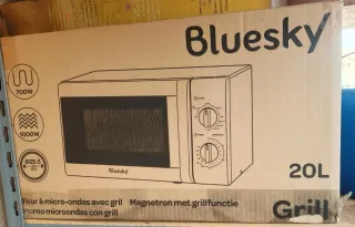 Microondas Bluesky 20L con Grill y nevera portátil