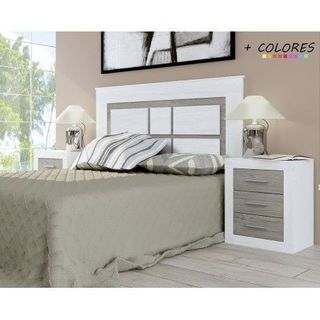 ✅CABECERO LARA Y 2 MESITAS MUEBLE KIT