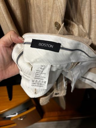 Traje de chaqueta a rayas para hombre