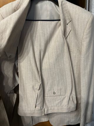 Traje de chaqueta a rayas para hombre