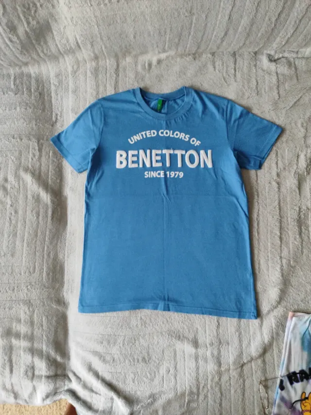 Camiseta Benetton niño azul