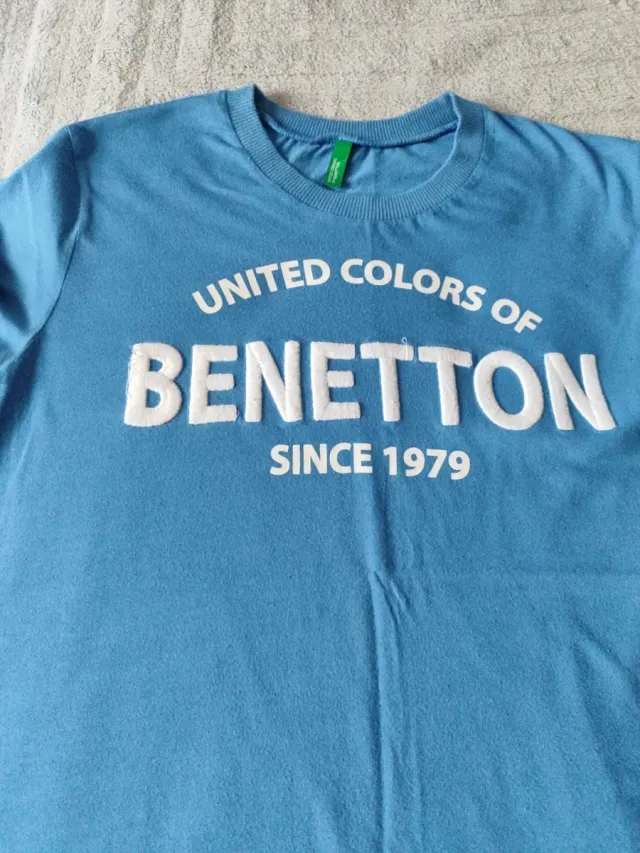 Camiseta Benetton niño azul