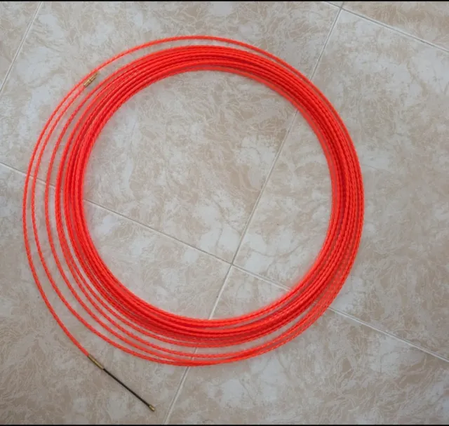 Guía Pasacables 20m Punta Flexible Hojal.