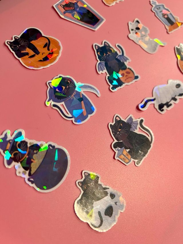 Adesivi Halloween Gatto Nero