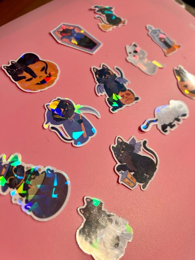 Adesivi Halloween Gatto Nero