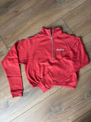 Sudadera Kaotiko roja con cremallera