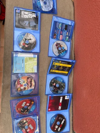 Pack PS4 Slim 7 Juegos + Mando Azul