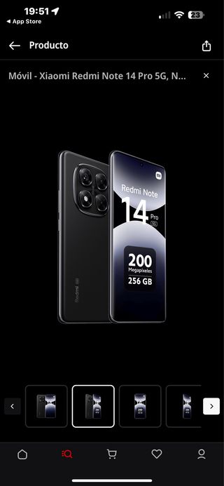 Xiaomi Redmi Note 14 Pro 5G 256GB Negro