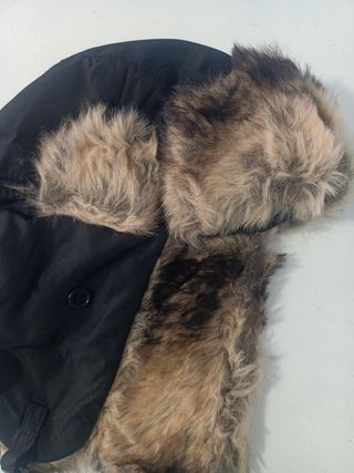 Gorro aviador ruso A&M negro con pelo