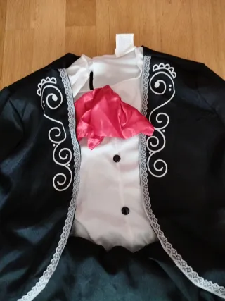 Disfraz Mariachi Negro y Rojo Talla Única