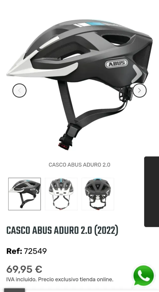 Casco Abus de Calidad Nuevo T 50-58