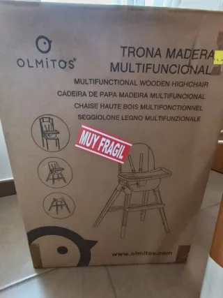 Trona Olmitos Madera Gris Multifuncional