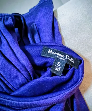 Vestido midi Massimo Dutti púrpura T36