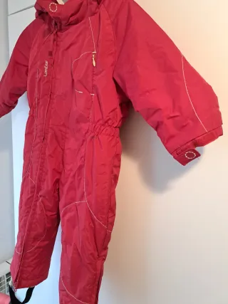 Mono/peto nieve rojo 2 años 86/96 cm