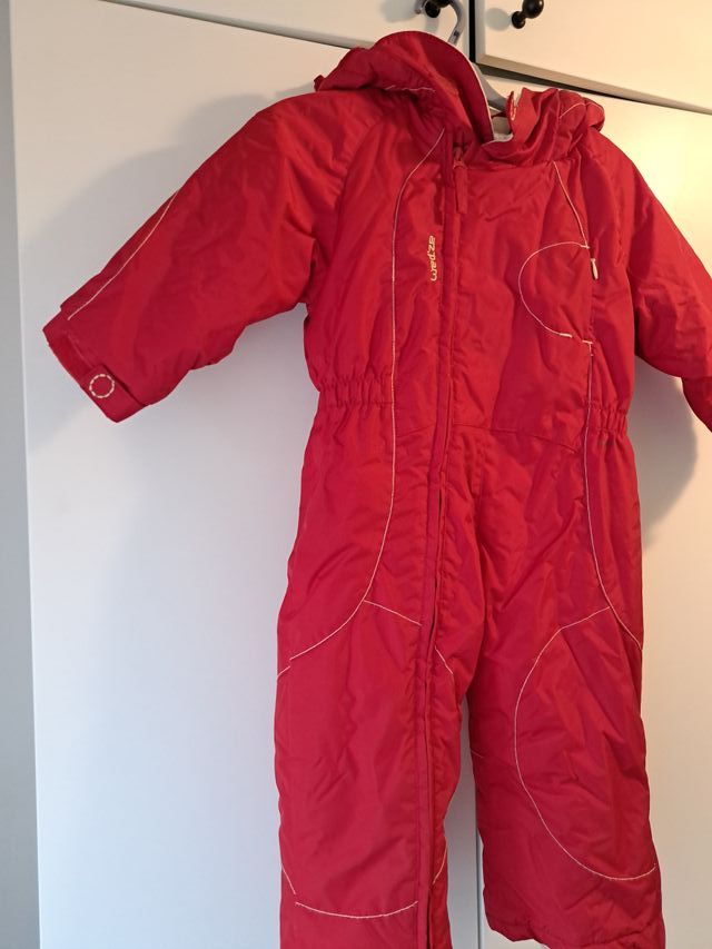 Mono/peto nieve rojo 2 años 86/96 cm