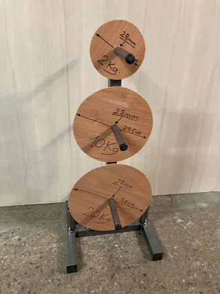 Soporte Discos de Pesas y Barras 28 mm Decathlon 