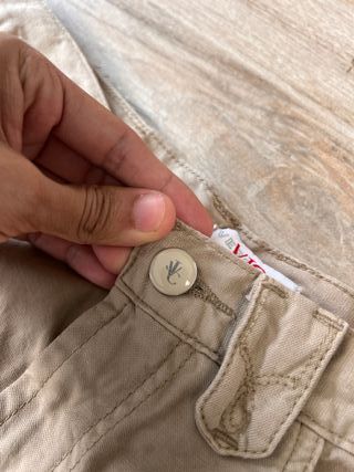 VJC Versace Jeans Beige Straight Pants – 36