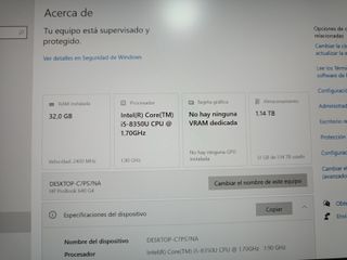 Ordenador portátil HP i5 Plata