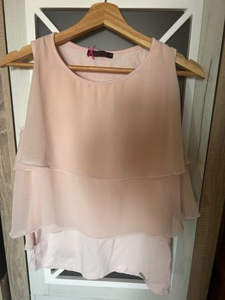 Camisa tirantes rosa S