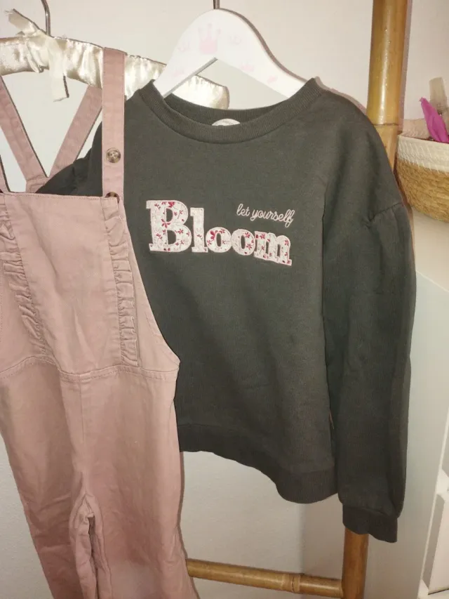 Peto y sudadera niña