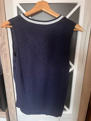 Camiseta tirantes LOSAN azul y blanco