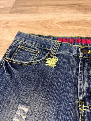 Neik Jeans Wear Vintage Distressed Denim Shorts