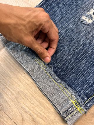 Neik Jeans Wear Vintage Distressed Denim Shorts