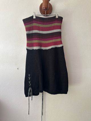 Vestido/Jersey de punto con rayas