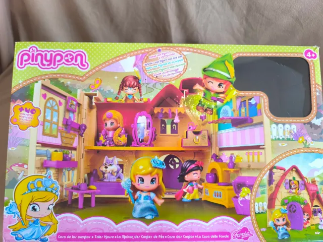Pinypon Casa Cuentos+5 figuras cuento+7 enanitos