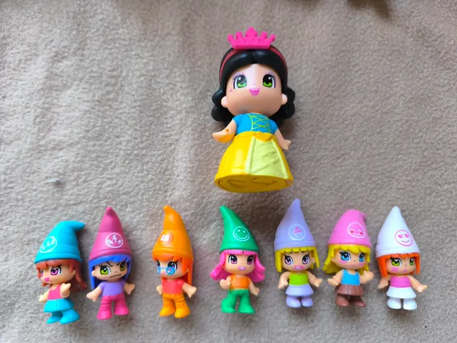 Pinypon Casa Cuentos+5 figuras cuento+7 enanitos