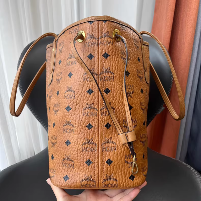 Borsa MCM beige/marrone da donna