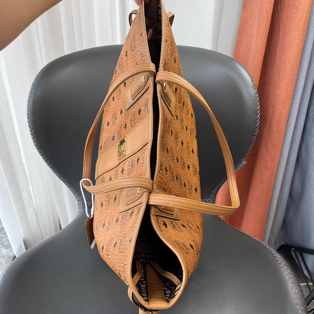 Borsa MCM beige/marrone da donna