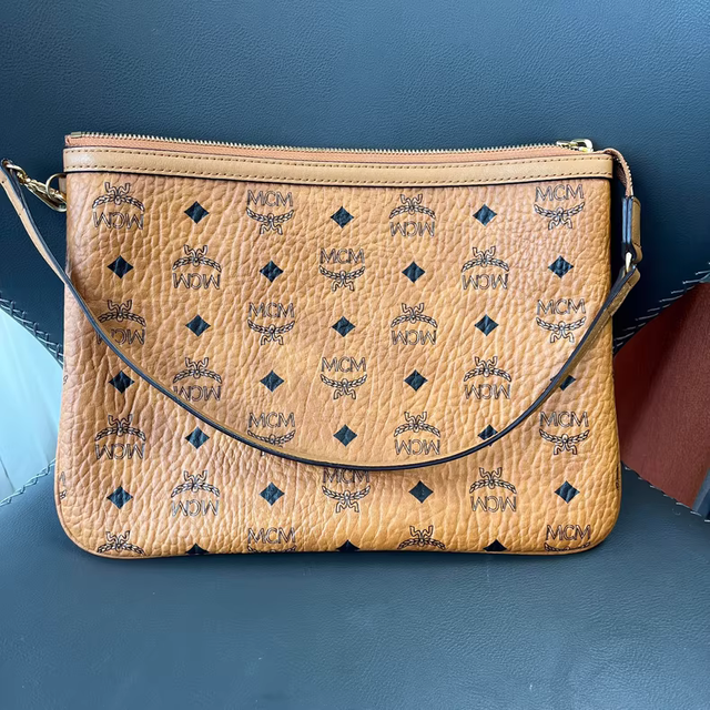 Borsa MCM beige/marrone da donna