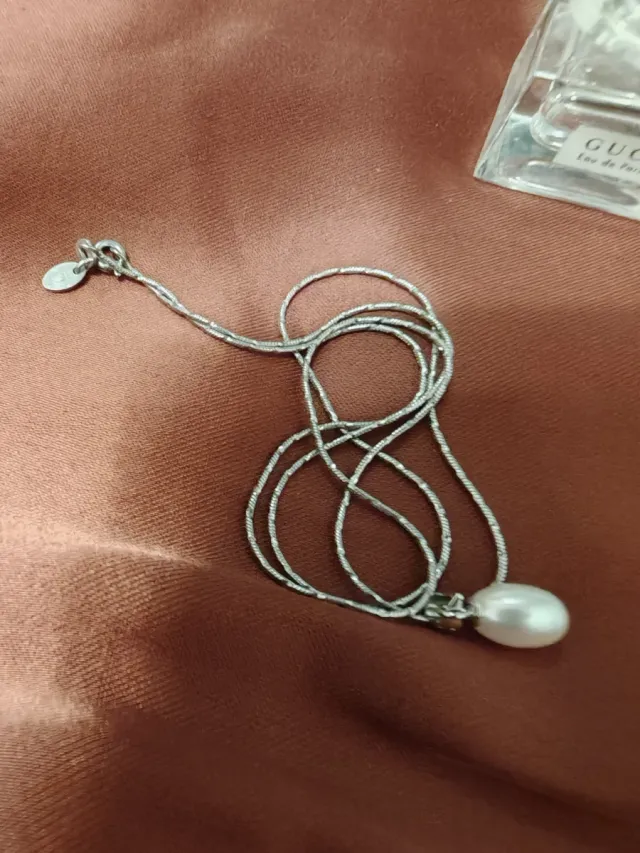 Cadena Plata 925 con Colgante Perla