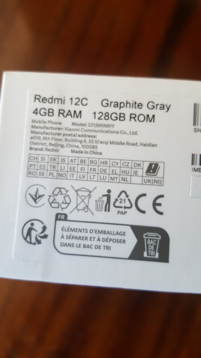 Xiaomi Redmi 12C de 128gb nuevo precintado 