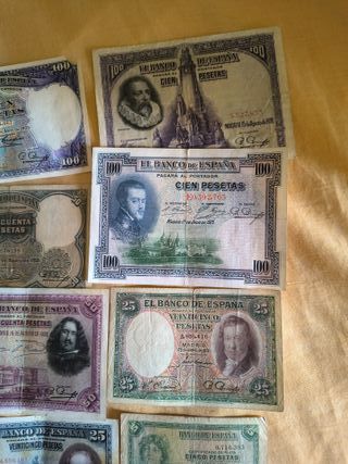 Lote 8 Billetes España Distintos