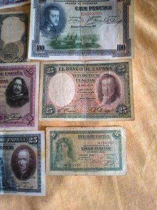 Lote 8 Billetes España Distintos
