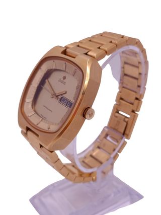 RELOJ VINTAGE ZODIAC ASTROQUARTZ DAY/DATE GOLD PLATED 38MM DE LOS 1970'S