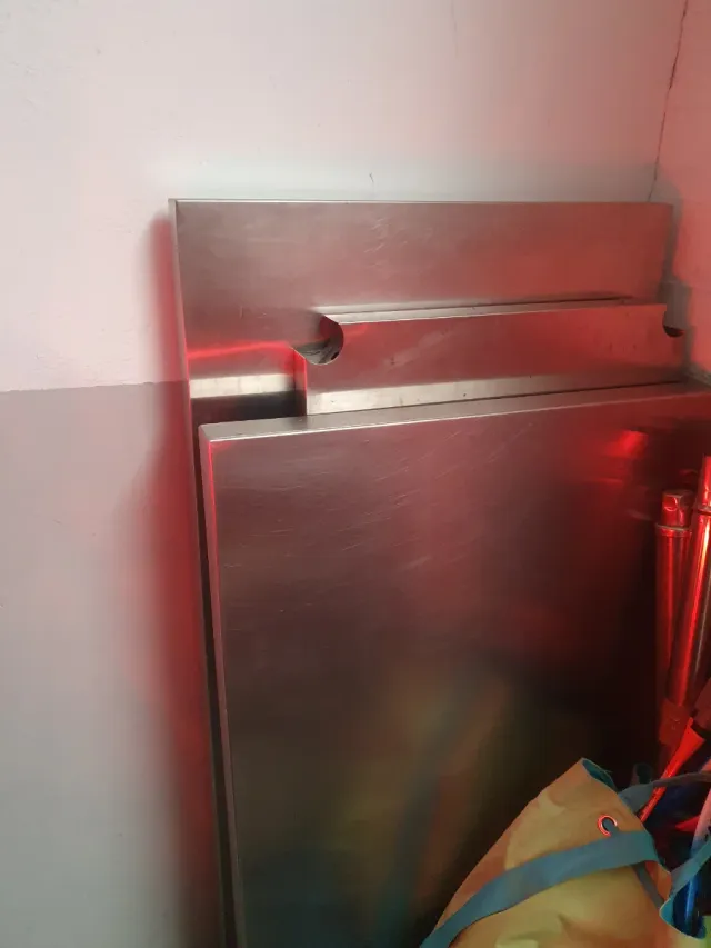 2 tavoli in alluminio