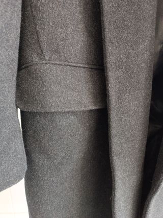 Abrigo largo gris caballero 